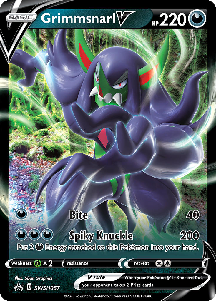 Grimmsnarl V SWSH057 Sword & Shield Black Star Promos - Promo Holo Pokemon Card