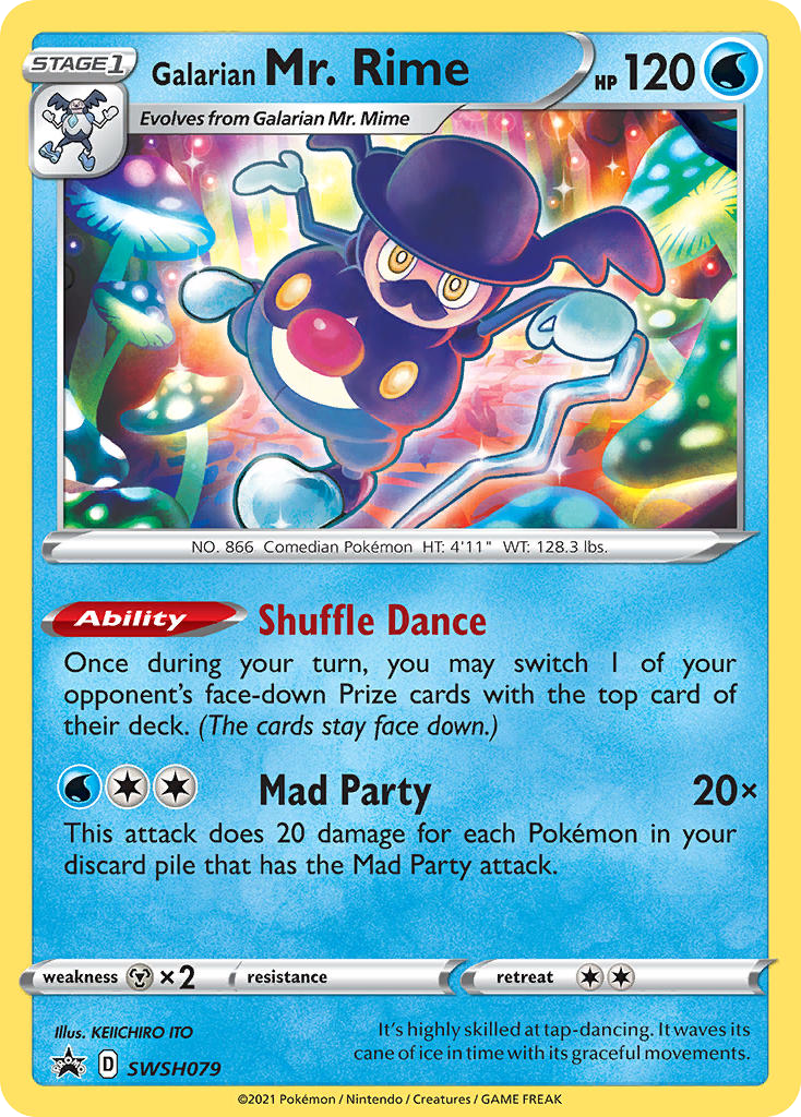 Galarian Mr. Rime SWSH079 Sword & Shield Black Star Promos - Promo Holo Pokemon Card