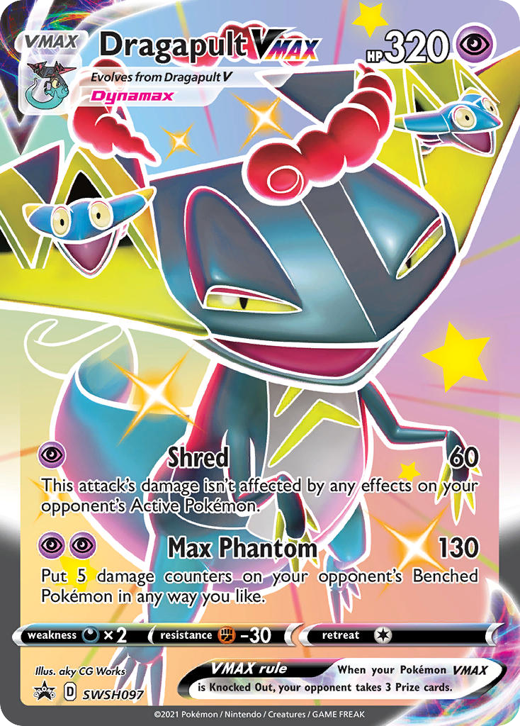 Dragapult VMAX SWSH097 Sword & Shield Black Star Promos - Promo Holo Pokemon Card