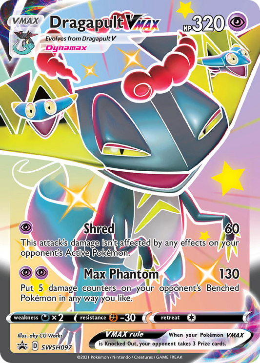 Dragapult VMAX SWSH097 Sword & Shield Black Star Promos - Promo Holo Pokemon Card