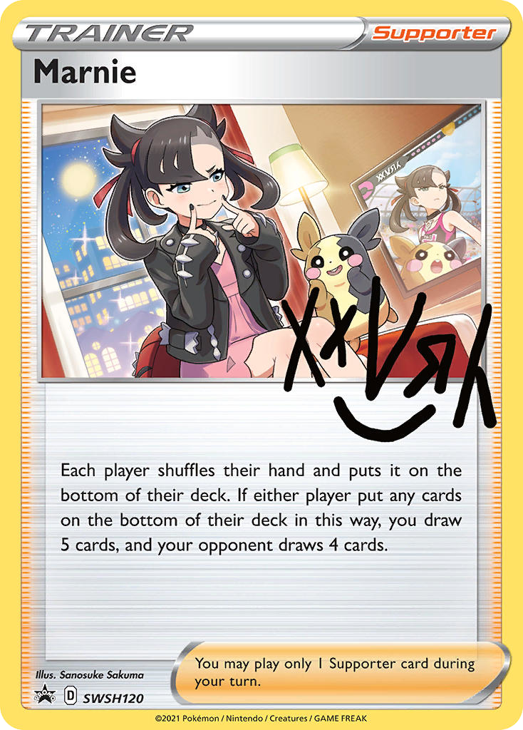 Marnie SWSH120 Sword & Shield Black Star Promos - Promo Holo Pokemon Card