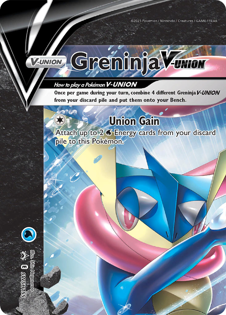 Greninja V-UNION SWSH155 Sword & Shield Black Star Promos - Promo Holo Pokemon Card
