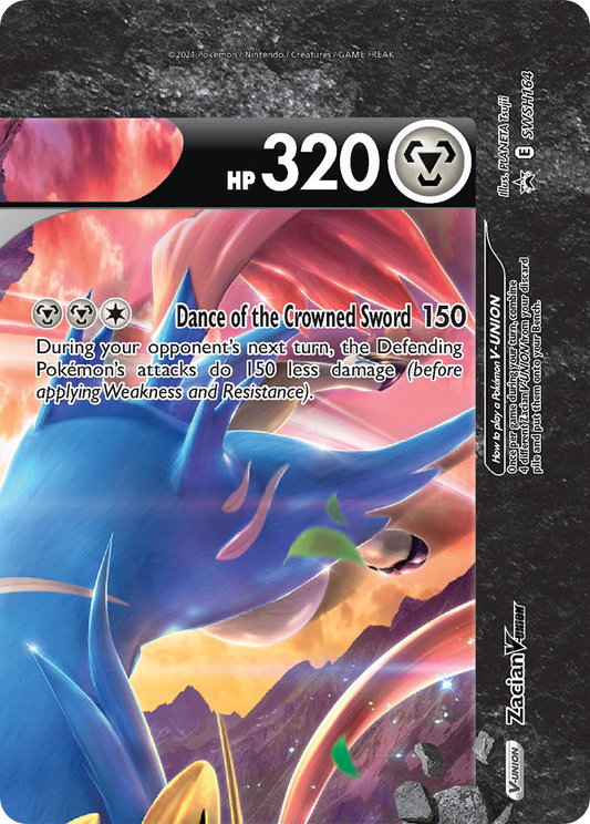 Zacian V-UNION SWSH164 Sword & Shield Black Star Promos - Promo Holo Pokemon Card