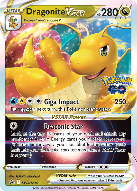 Dragonite VSTAR SWSH236 Sword & Shield Black Star Promos - Promo Holo Pokemon Card