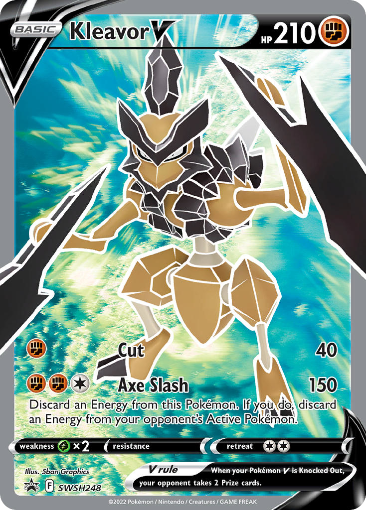 Kleavor V SWSH248 Sword & Shield Black Star Promos - Promo Holo Pokemon Card