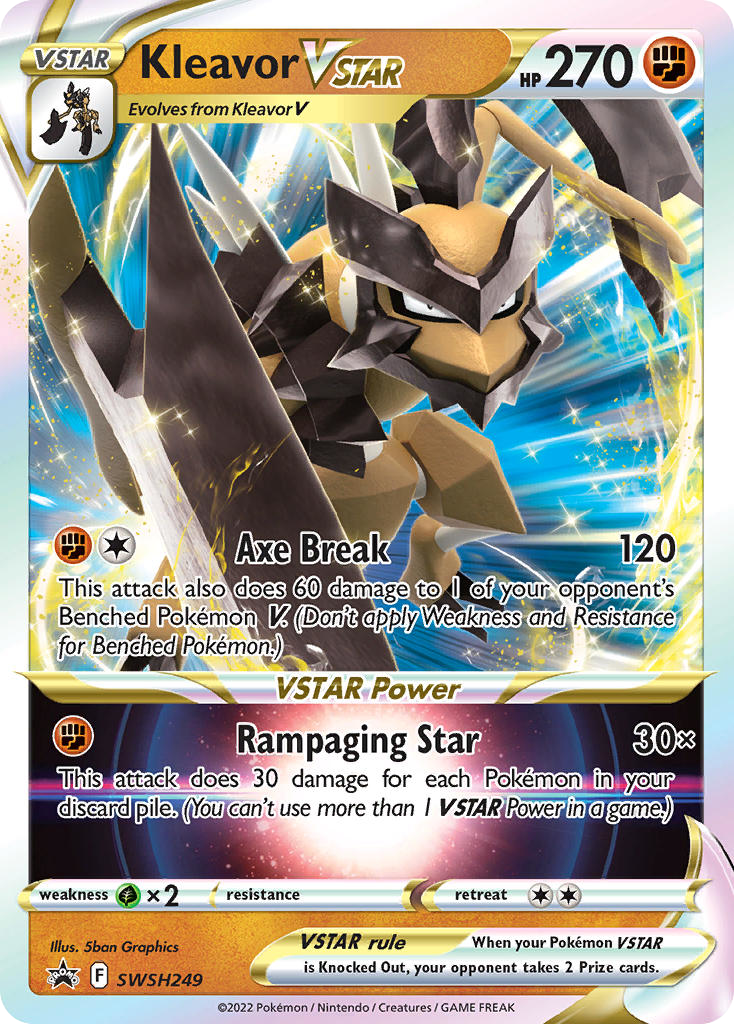 Kleavor VSTAR SWSH249 Sword & Shield Black Star Promos - Promo Holo Pokemon Card