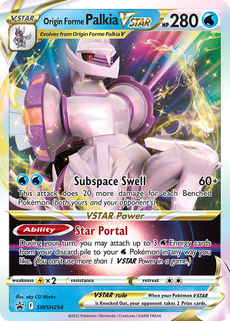 Origin Forme Palkia VSTAR SWSH254 Sword & Shield Black Star Promos - Promo Holo Pokemon Card
