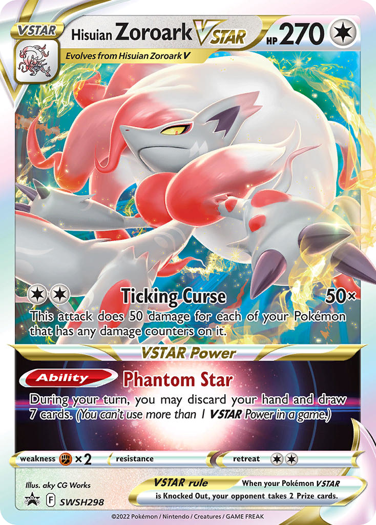 Hisuian Zoroark VSTAR SWSH298 Sword & Shield Black Star Promos - Promo Holo Pokemon Card