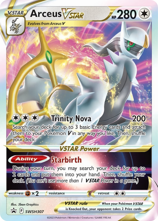 Arceus VSTAR SWSH307 Sword & Shield Black Star Promos - Promo Holo Pokemon Card