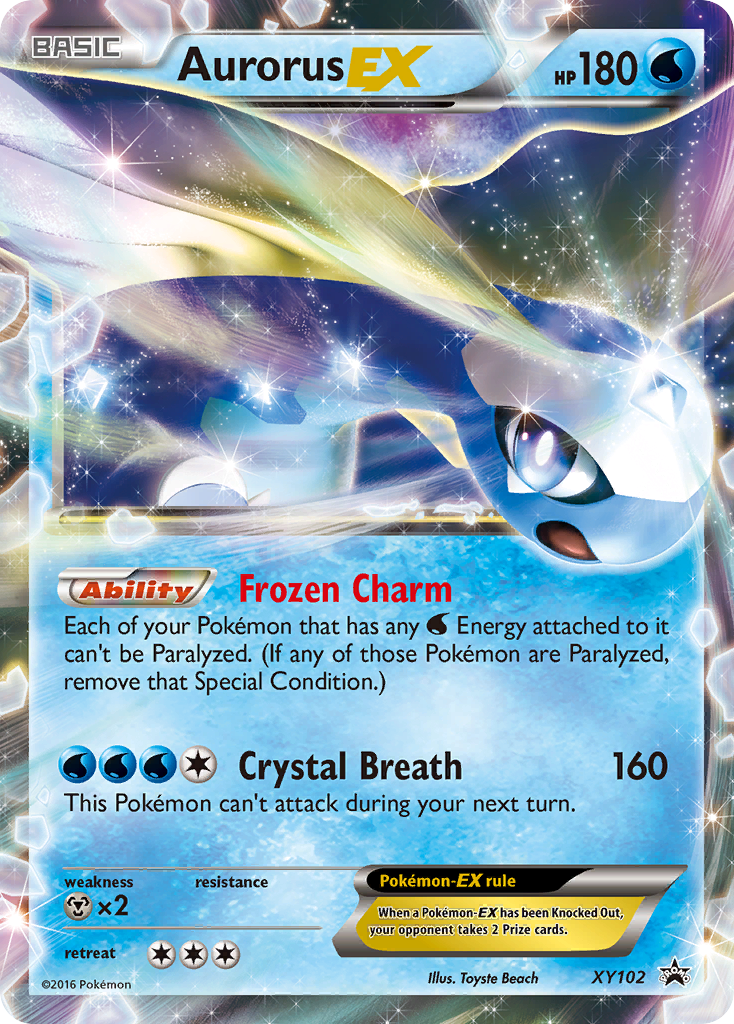 Aurorus EX XY102 XY Black Star Promos - Promo Holo Pokemon Card