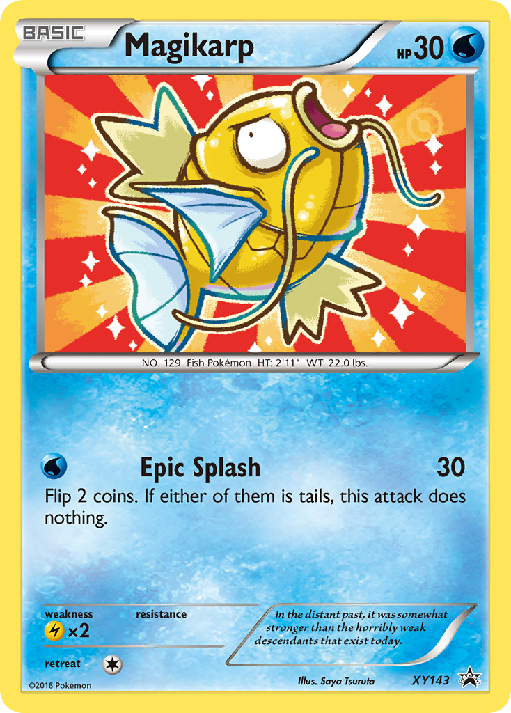 Magikarp XY143 XY Black Star Promos - Promo Holo Pokemon Card