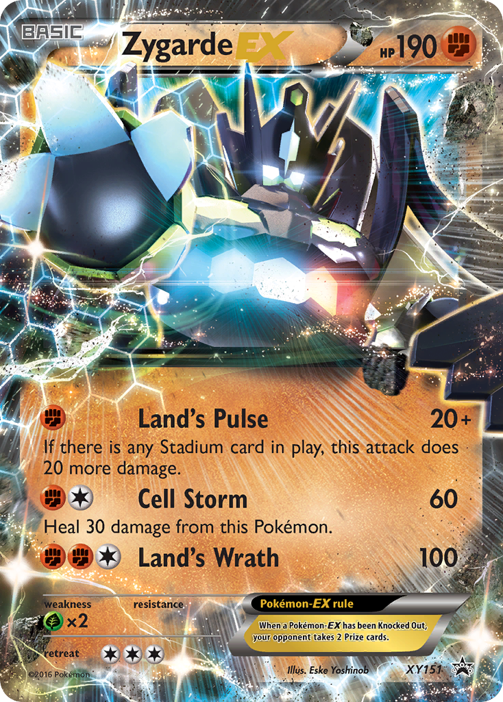 Zygarde EX XY151 XY Black Star Promos - Promo Holo Pokemon Card