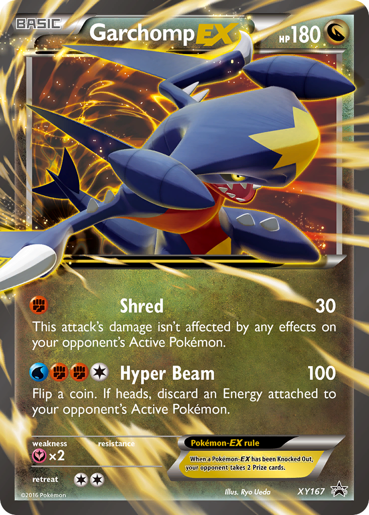 Garchomp EX XY167 XY Black Star Promos - Promo Holo Pokemon Card