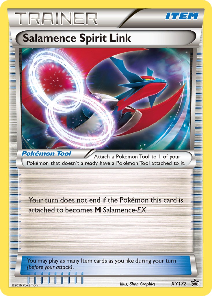 Salamence Spirit Link XY172 XY Black Star Promos - Promo Holo Pokemon Card