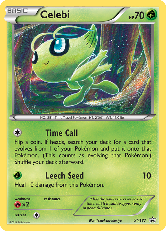 Celebi XY187 XY Black Star Promos - Promo Holo Pokemon Card