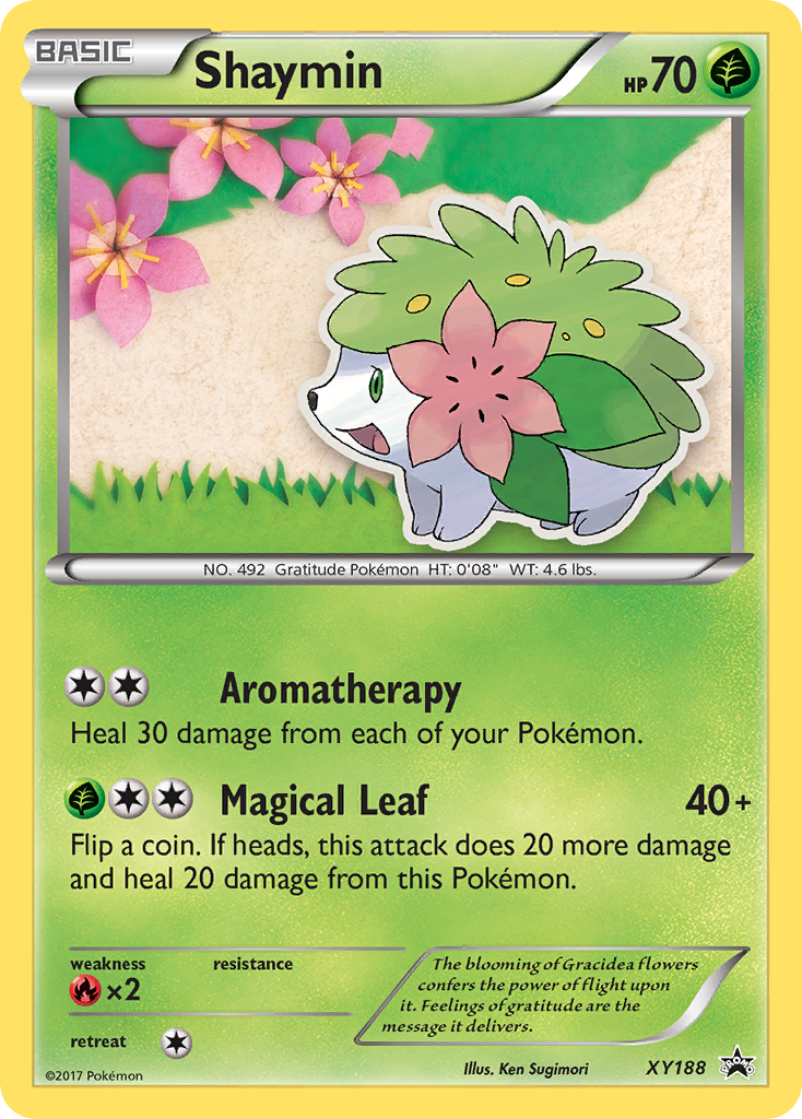 Shaymin XY188 XY Black Star Promos - Promo Holo Pokemon Card