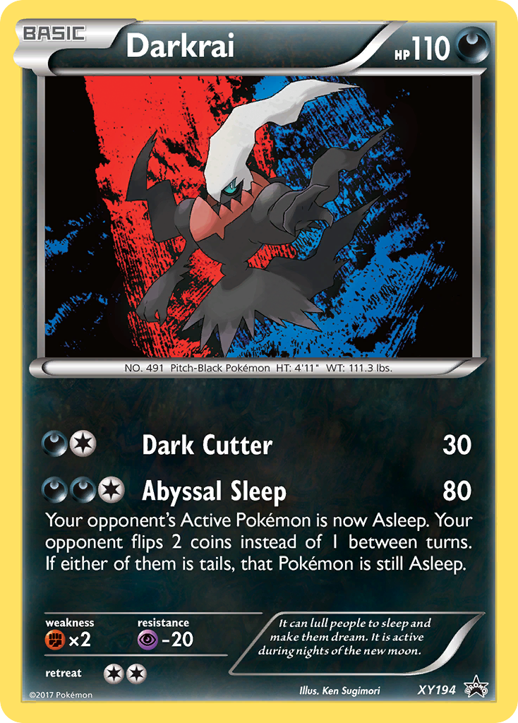 Darkrai XY194 XY Black Star Promos - Promo Holo Pokemon Card