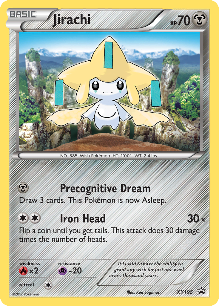 Jirachi XY195 XY Black Star Promos - Promo Holo Pokemon Card