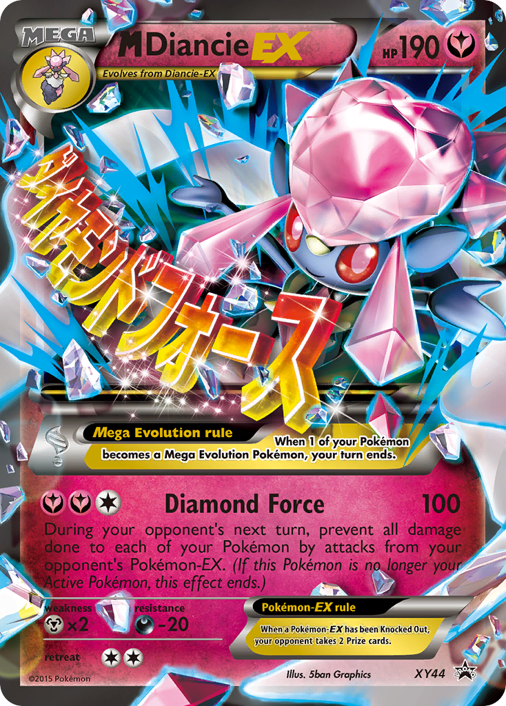M Diancie EX XY44 XY Black Star Promos - Promo Holo Pokemon Card