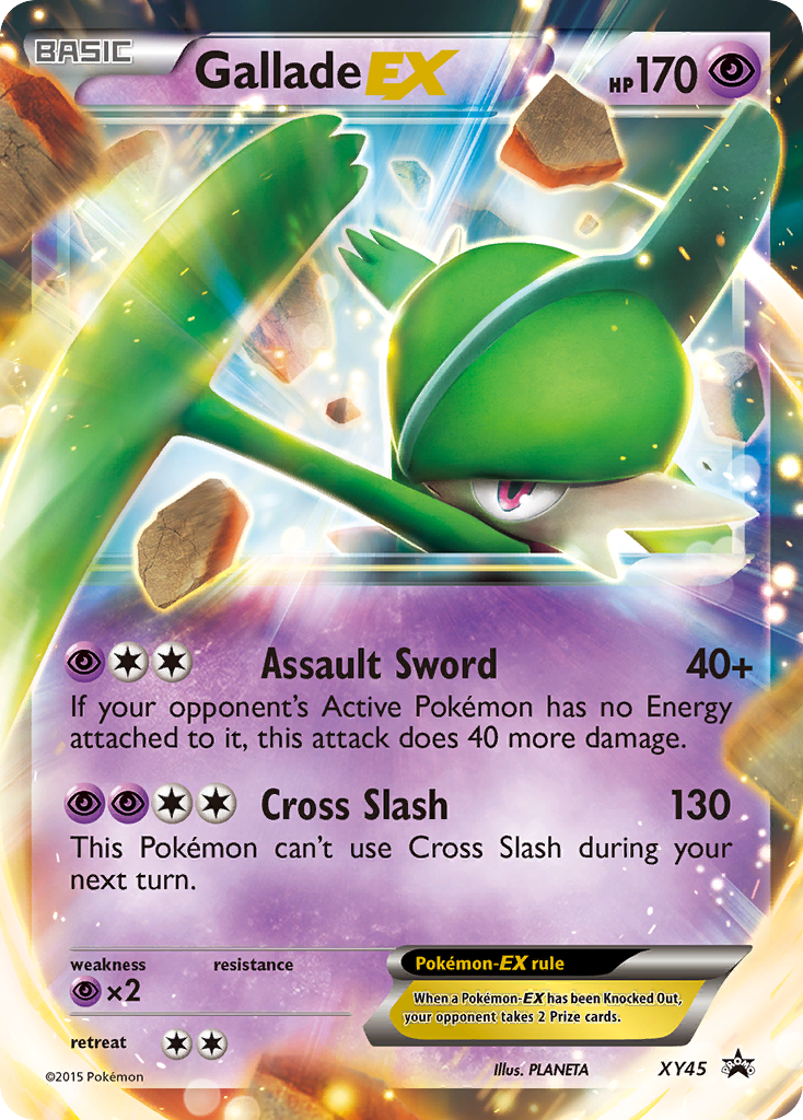 Gallade EX XY45 XY Black Star Promos - Promo Holo Pokemon Card