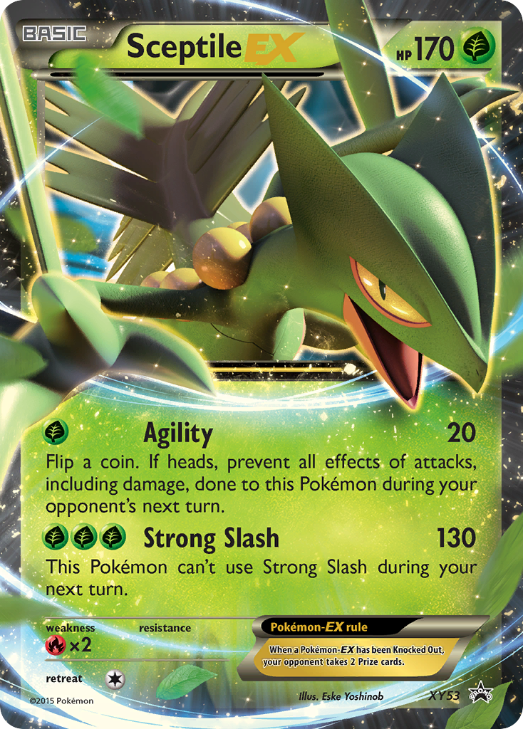 Sceptile EX XY53 XY Black Star Promos - Promo Holo Pokemon Card