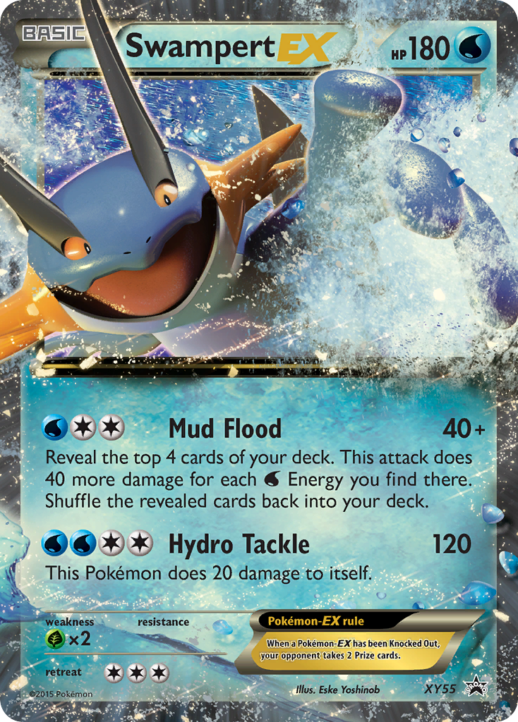 Swampert EX XY55 XY Black Star Promos - Promo Holo Pokemon Card