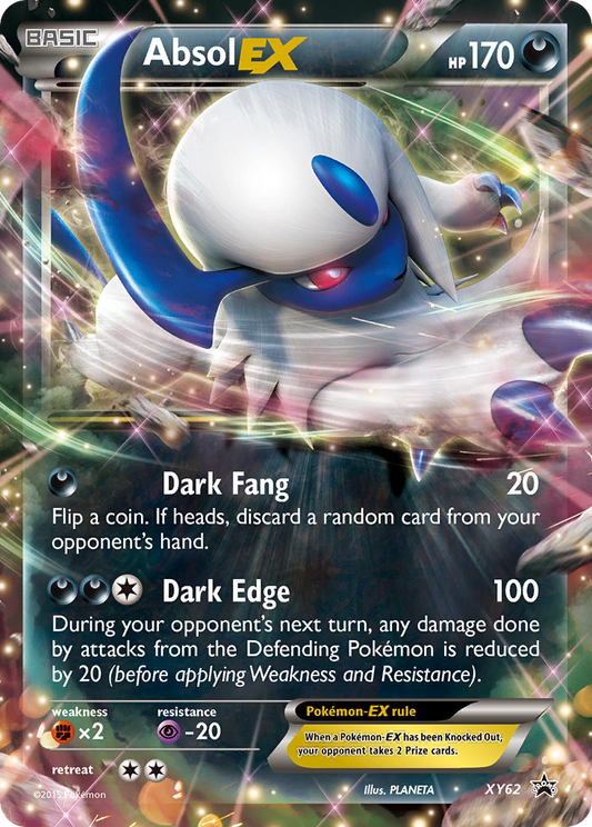 Absol EX XY62 XY Black Star Promos - Promo Holo Pokemon Card