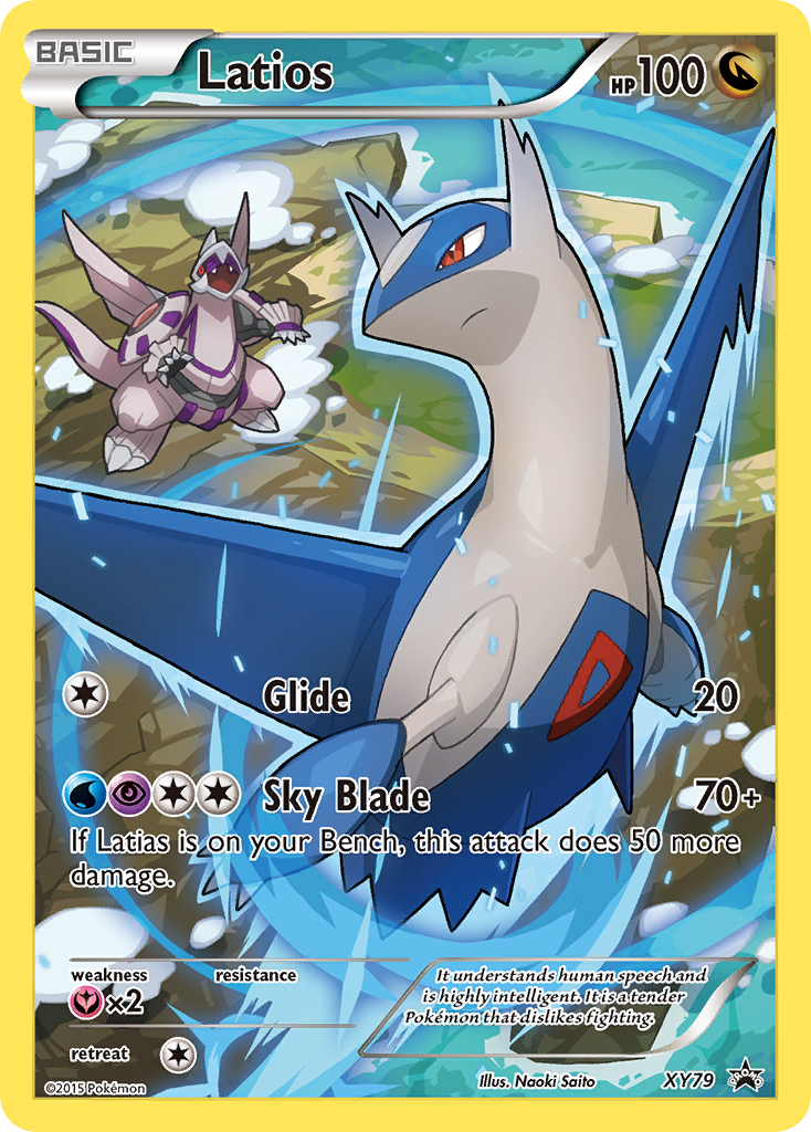 Latios XY79 XY Black Star Promos - Promo Holo Pokemon Card