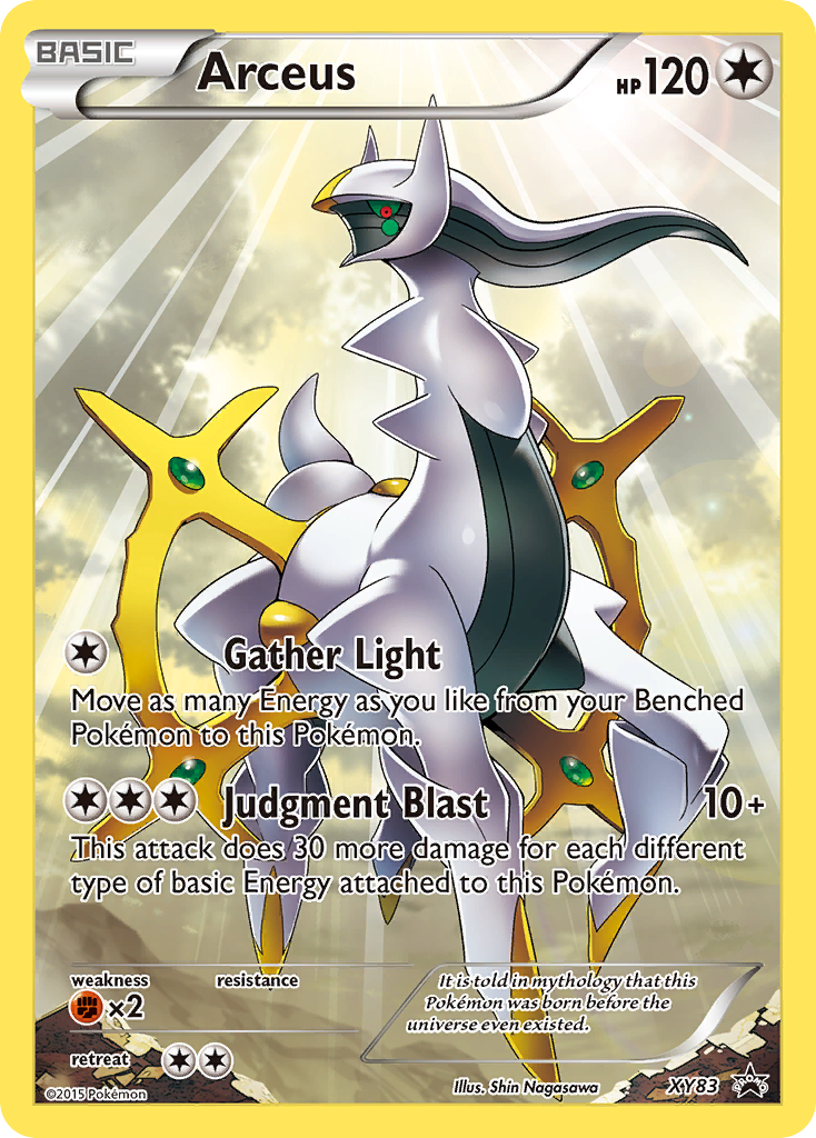Arceus XY83 XY Black Star Promos - Promo Holo Pokemon Card
