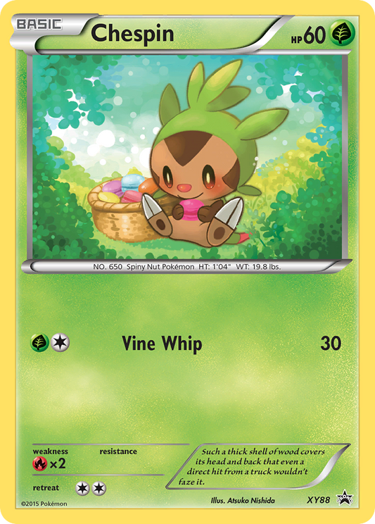 Chespin XY88 XY Black Star Promos - Promo Holo Pokemon Card