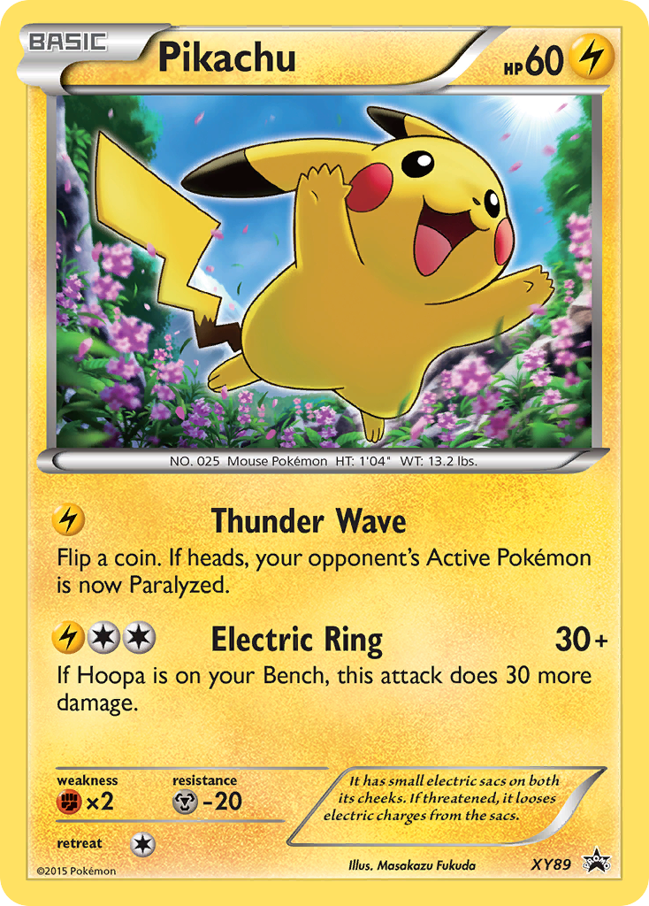 Pikachu XY89 XY Black Star Promos - Promo Holo Pokemon Card