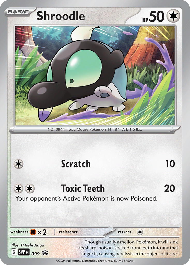 Shroodle SVP099 Scarlet & Violet Black Star Promos - Promo Holo Pokemon Card