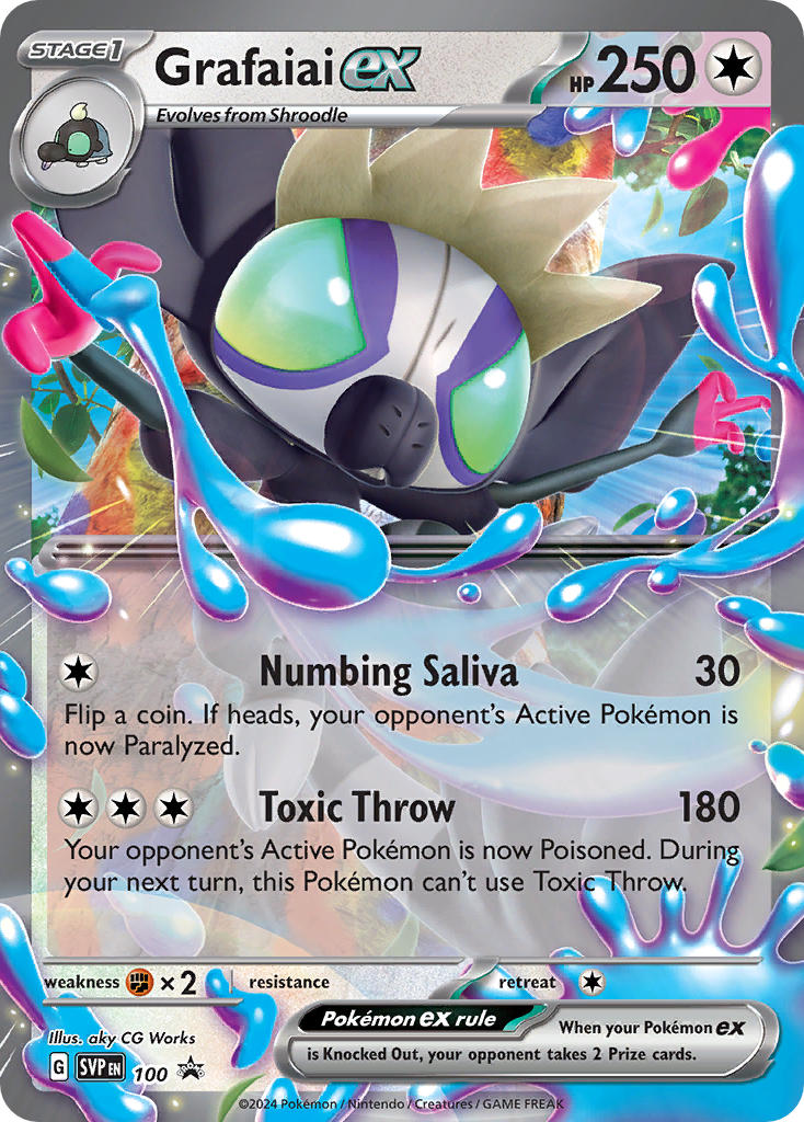 Grafaiai ex SVP100 Scarlet & Violet Black Star Promos - Promo Holo Pokemon Card