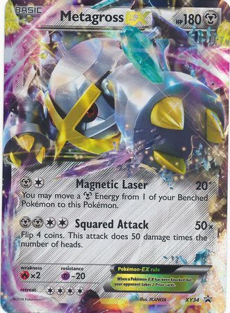 Metagross EX XY34 XY Black Star Promos - Promo Holo Pokemon Card