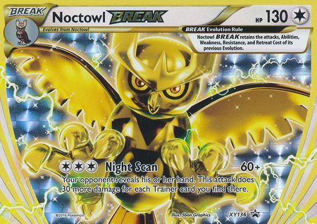 Noctowl BREAK XY136 XY Black Star Promos - Promo Holo Pokemon Card