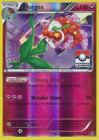 Florges 103/162 Breakthrough - Promo Reverse Holo Pokemon Card