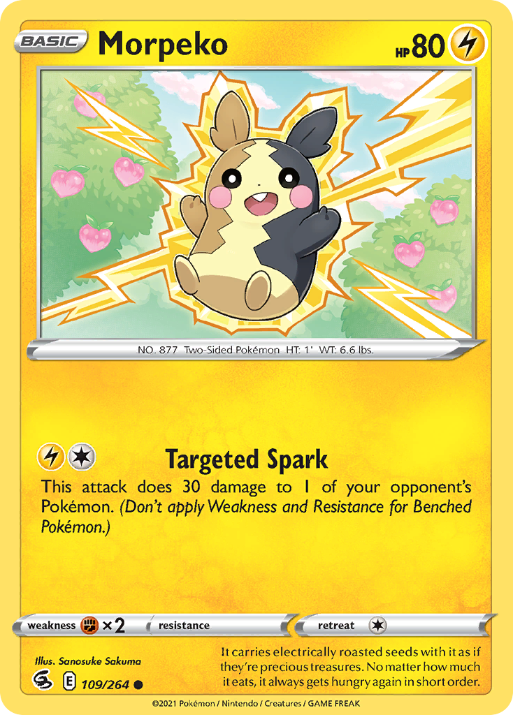 Morpeko 109/264 Fusion Strike - Common Non-Holo Pokemon Card