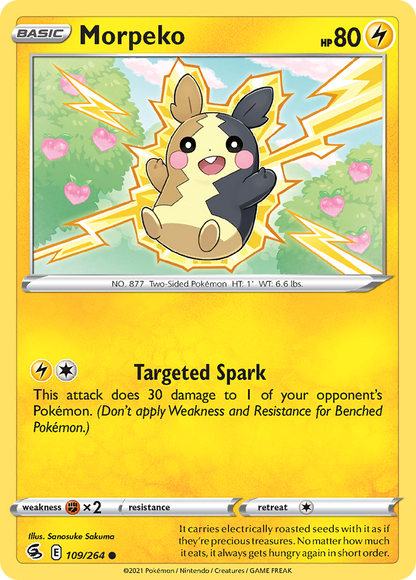 Morpeko 109/264 Fusion Strike - Common Non-Holo Pokemon Card