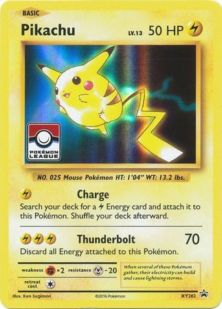 Pikachu XY202 XY Black Star Promos - Promo Holo Pokemon Card