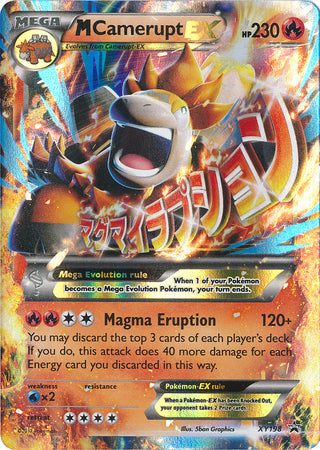 M Camerupt EX XY198 XY Black Star Promos - Promo Holo Pokemon Card