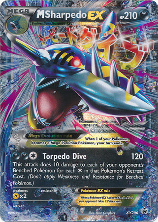 M Sharpedo EX XY200 XY Black Star Promos - Promo Holo Pokemon Card