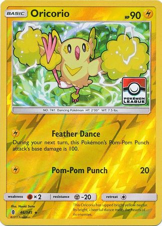Oricorio 46/145 Guardians Rising - Promo Reverse Holo Pokemon Card