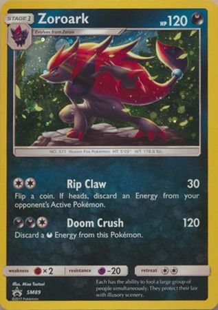 Zoroark SM89 SM Black Star Promos - Promo Holo Pokemon Card