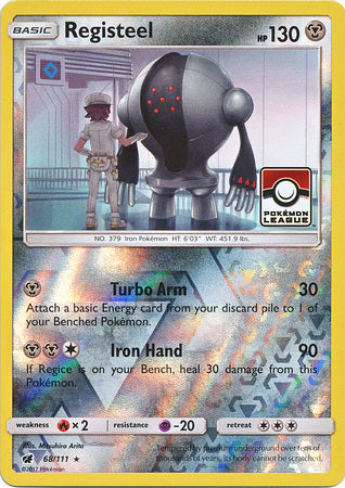 Registeel 68/111 Crimson Invasion - Promo Reverse Holo Pokemon Card