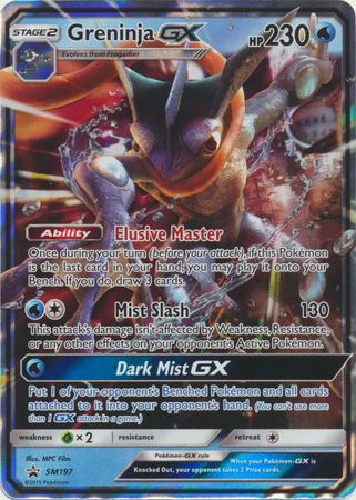 Greninja GX SM197 SM Black Star Promos - Promo Holo Pokemon Card