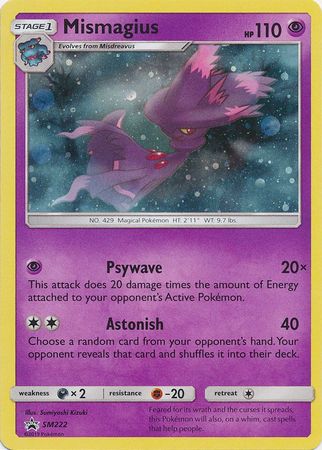 Mismagius SM222 SM Black Star Promos - Promo Holo Pokemon Card