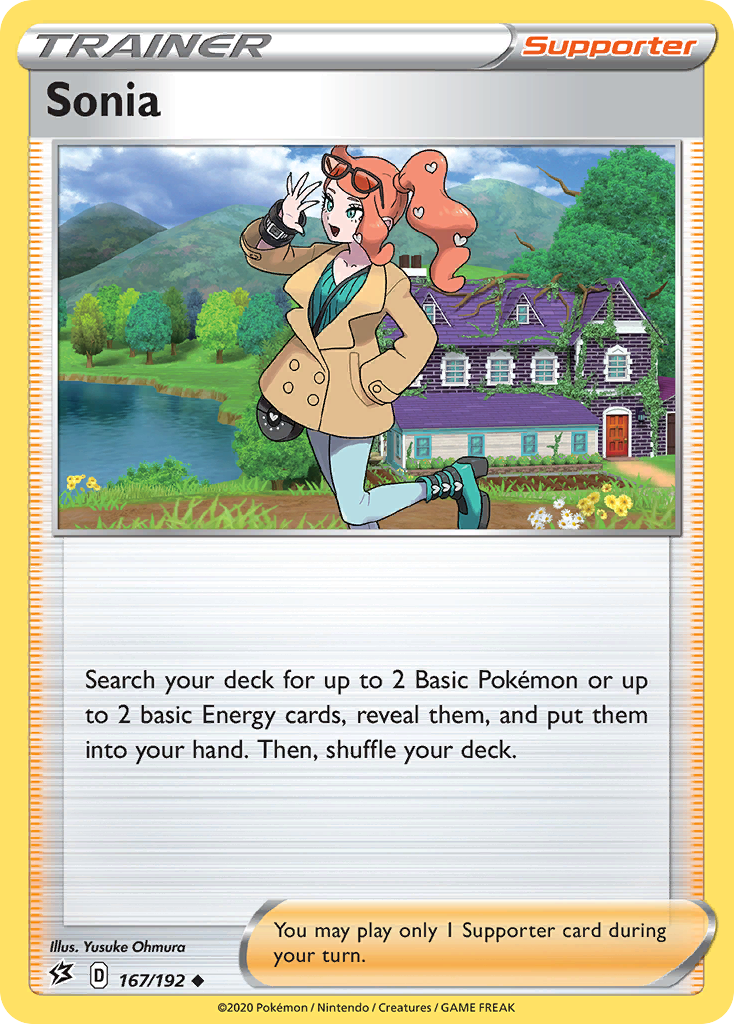 Sonia 167/192 Rebel Clash - Uncommon Non-Holo Pokemon Card