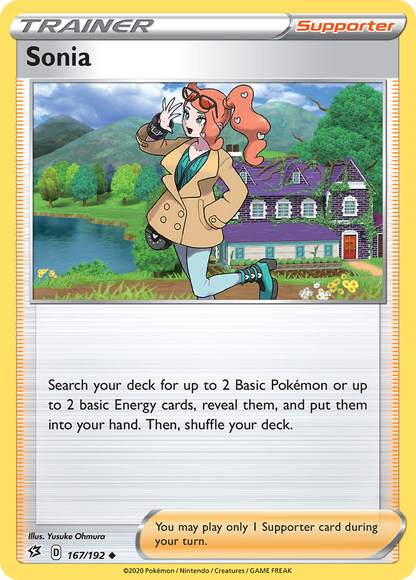 Sonia 167/192 Rebel Clash - Uncommon Non-Holo Pokemon Card