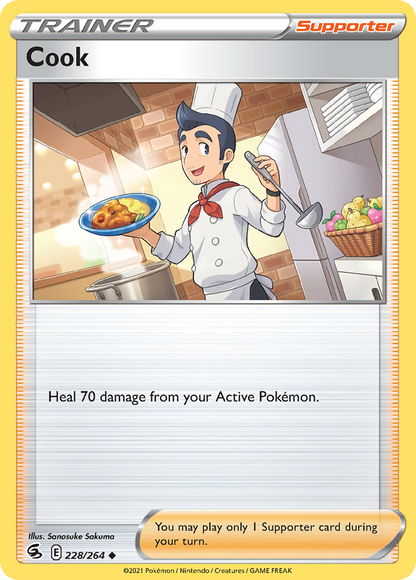 Cook 228/264 Fusion Strike - Uncommon Non-Holo Pokemon Card