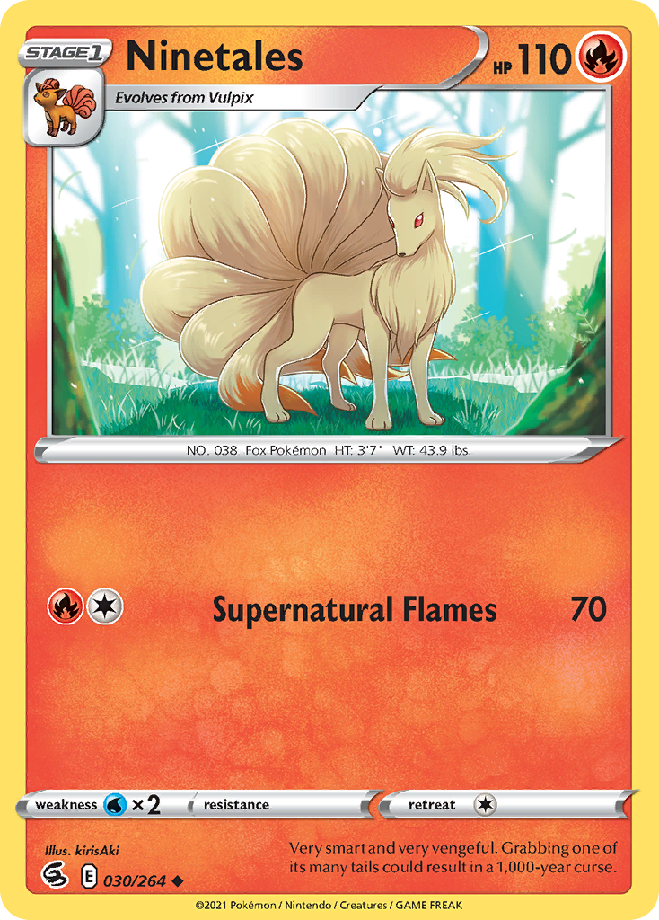 Ninetales 030/264 Fusion Strike - Uncommon Non-Holo Pokemon Card